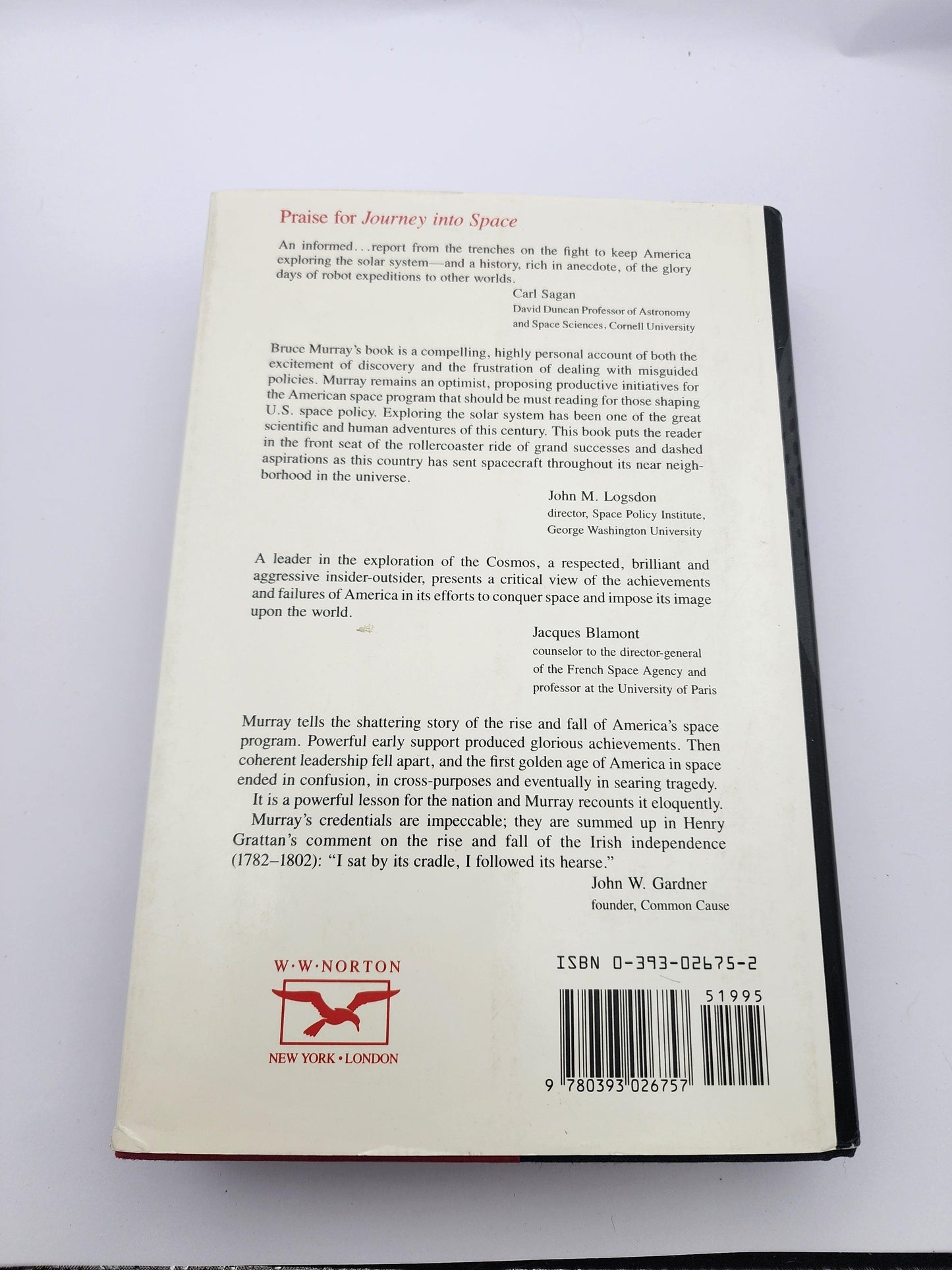 "Journey Into Space" Book - Signed and Personalized.