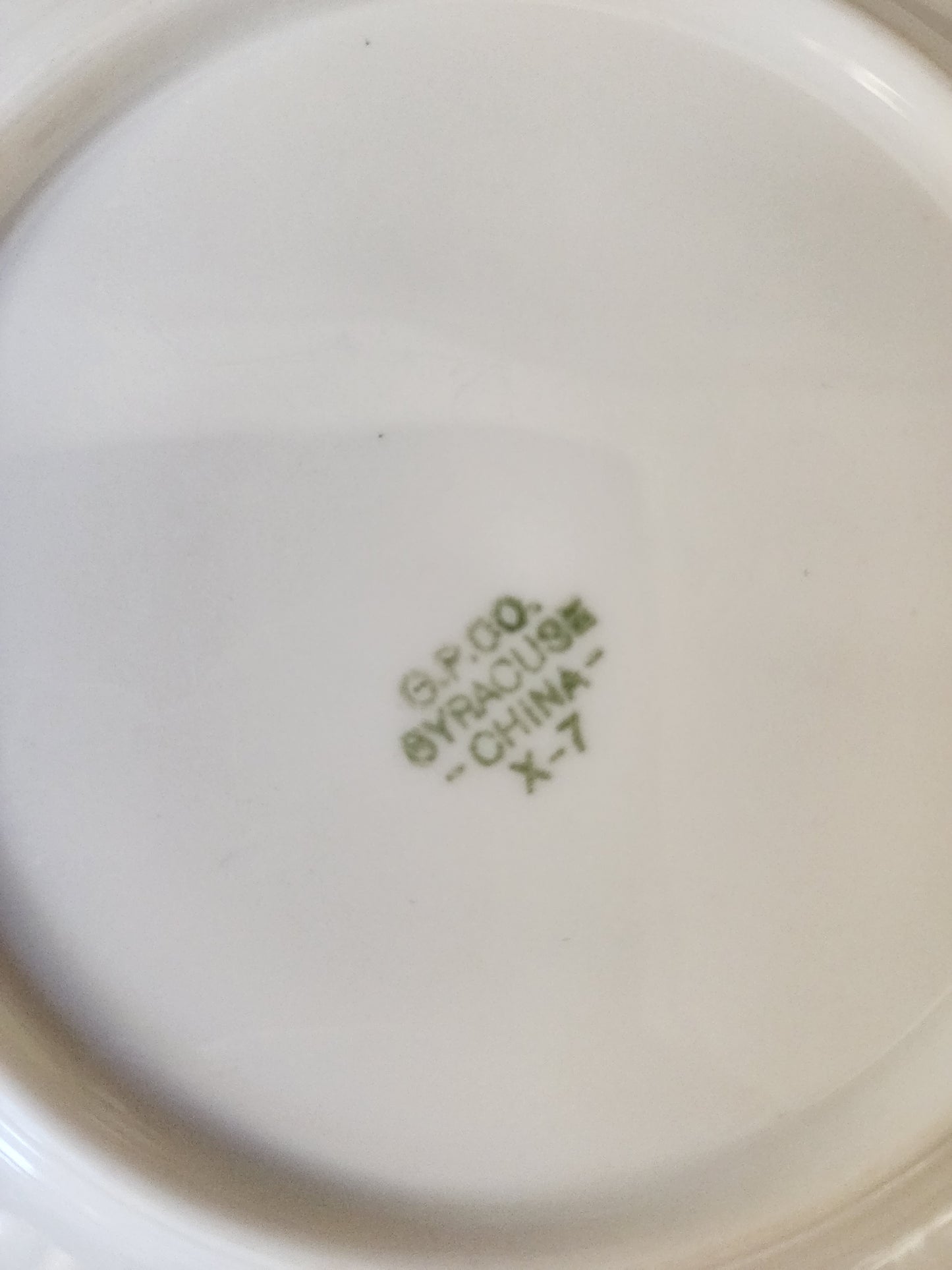 Fox Studio Commissary Plate.