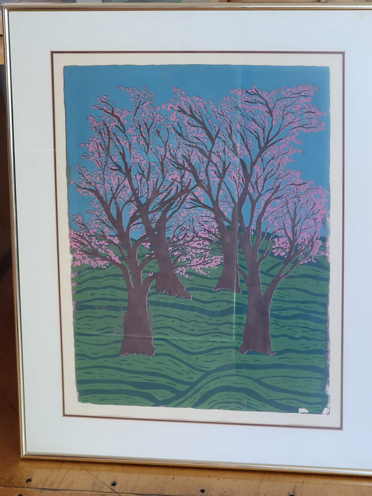 Large Colorful Springtime Scene by Karen Cholodenko