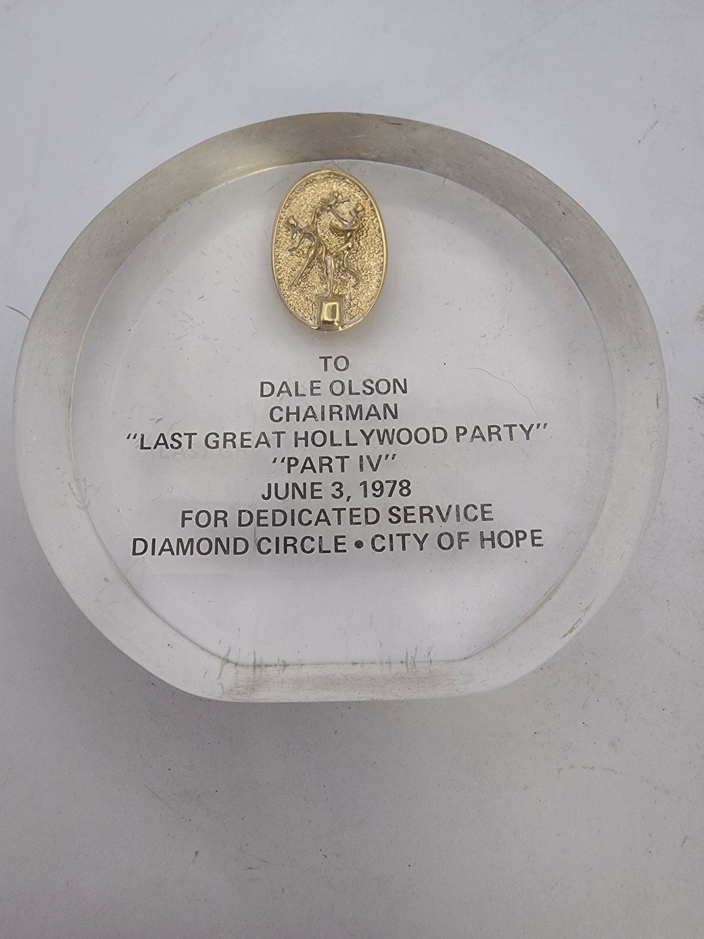 "Last Great Hollywood Party" Award