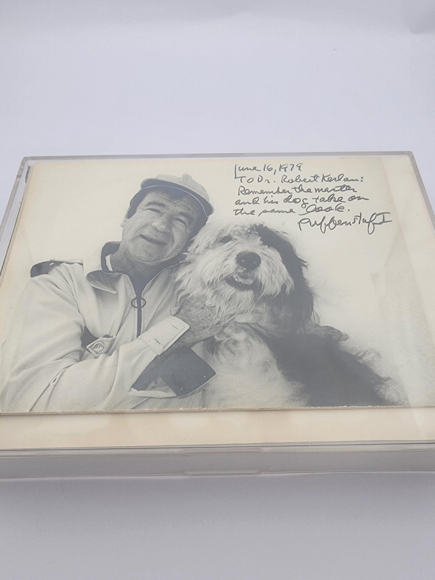 Walter Matthau Photo and Note - # 1.