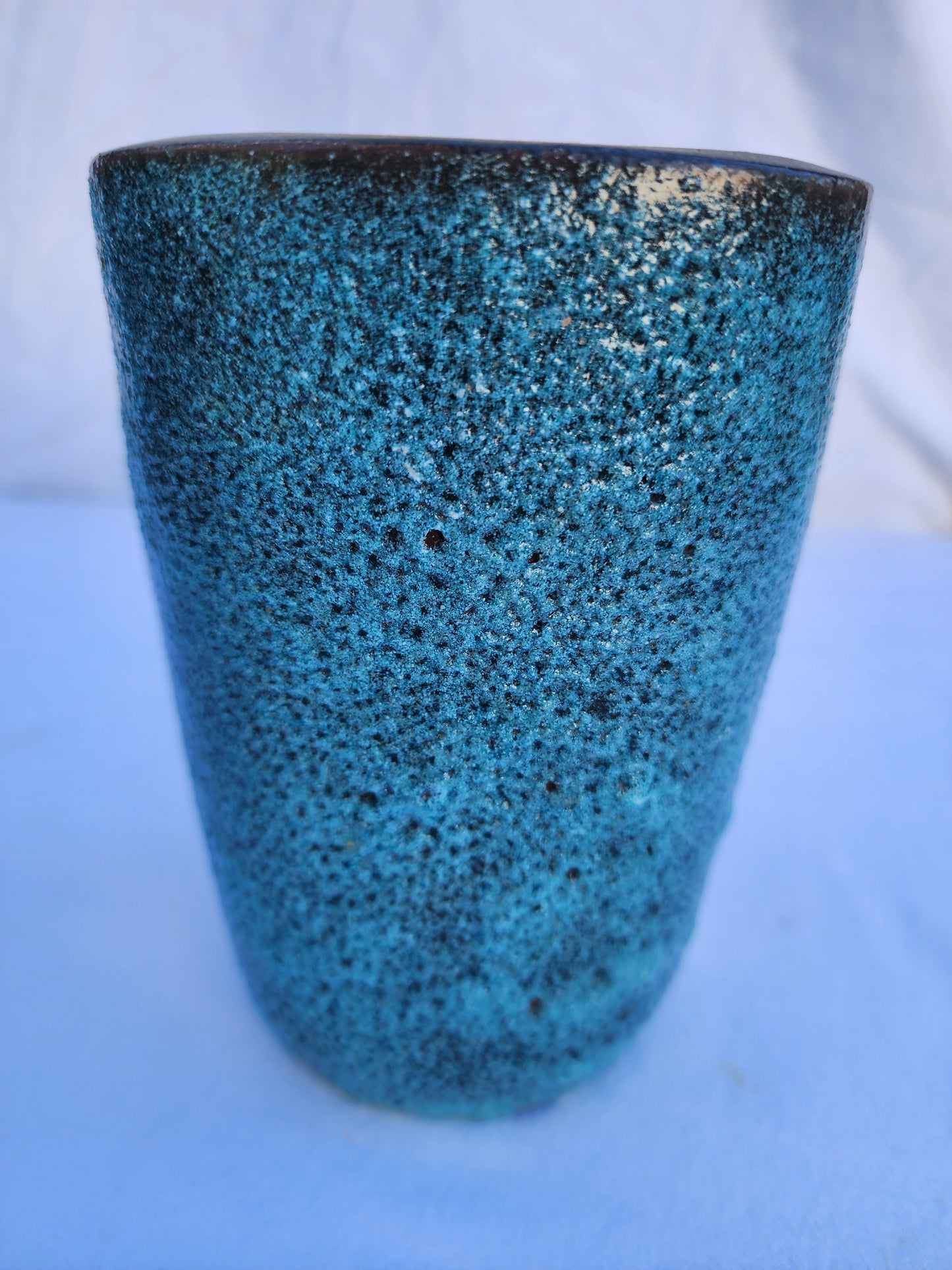 Classic MCM Blue "Lava" Vase by Pieter Groeneveldt #2