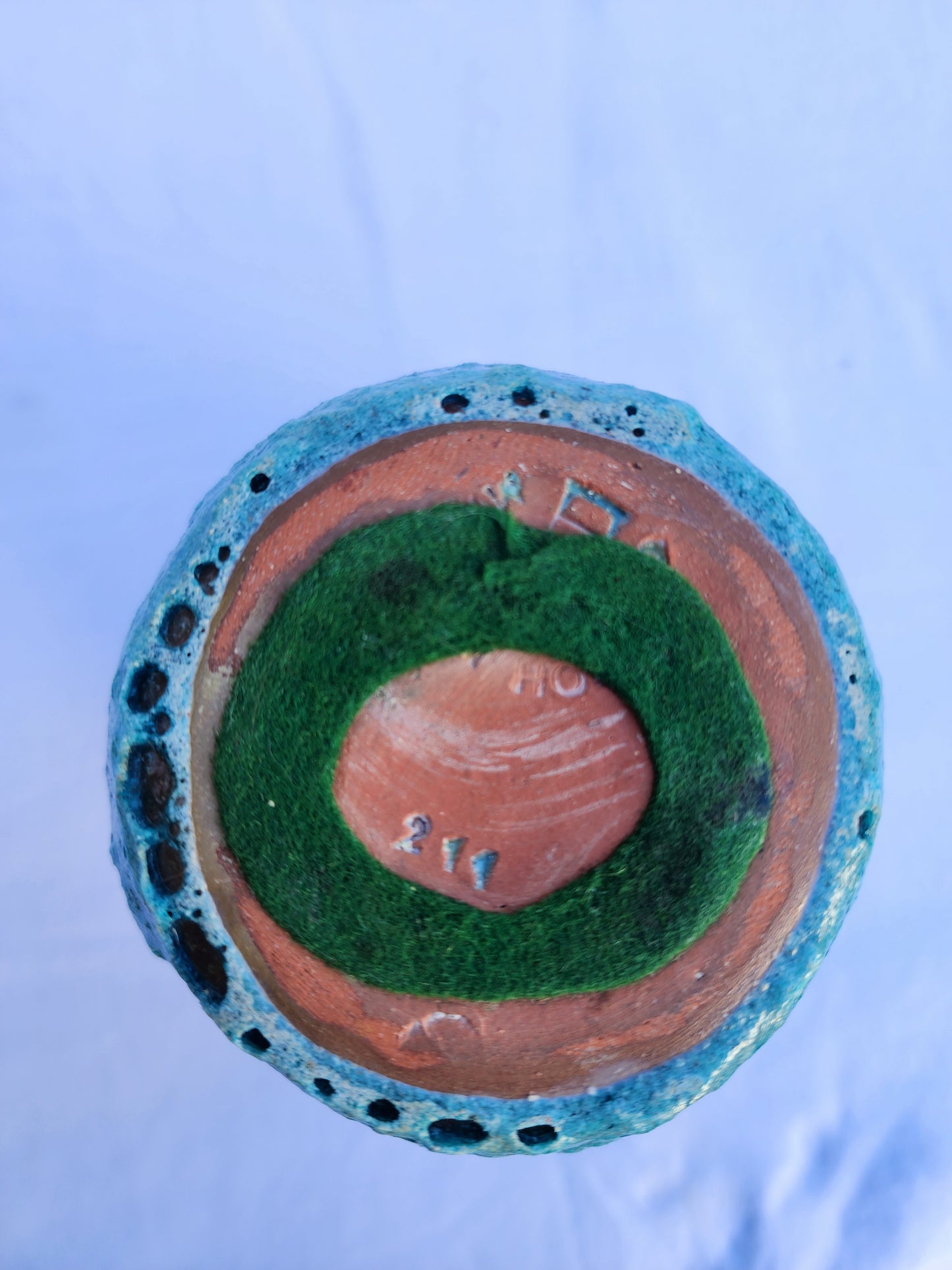 Classic MCM Blue "Lava" Vase by Pieter Groeneveldt #2