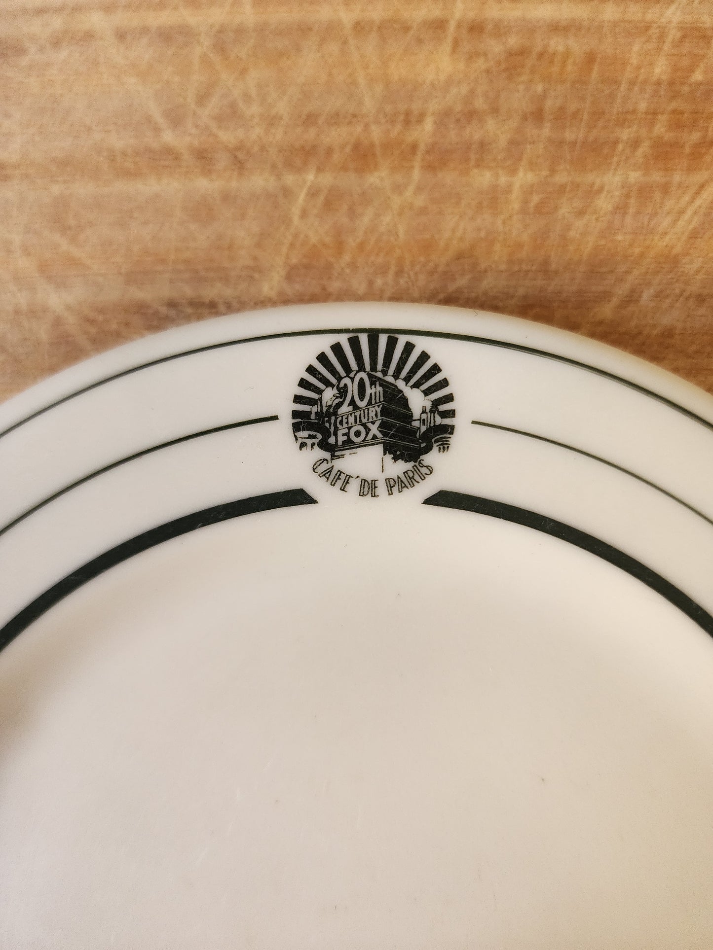 Fox Studio Commissary Plate.