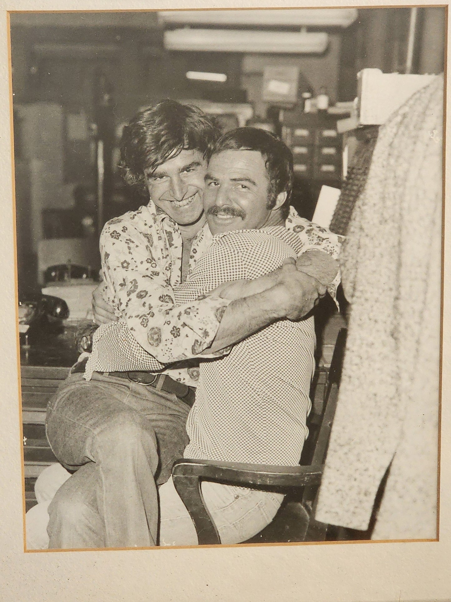 Rare Photo - Burt Reynolds Hamming It Up with Director.