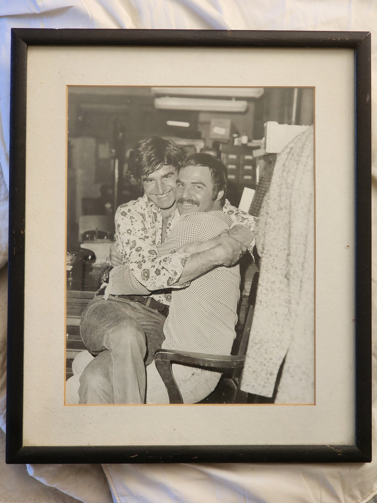 Rare Photo - Burt Reynolds Hamming It Up with Director.